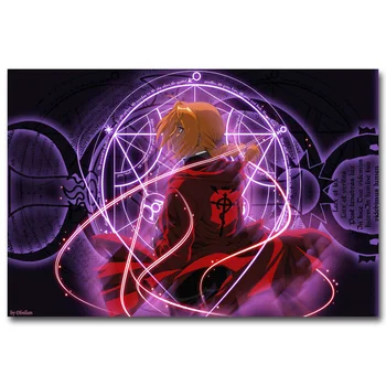 Fullmetal Alchemist Sanat İpek Poster 036 Ev için 13x20 24x36 inç Sıcak Japon Anime Resmi Oturma Odası Duvar Dekor Hediye Yazdır