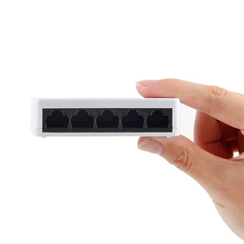 Yeni 5 Port Ağ Hızlı 10/100Mbps Switch Ethernet RJ-45 Lan Anahtarlayıcı Hub MDI Tam/Yarı çift yönlü exchange Ağ Bağdaştırıcı Anahtarları