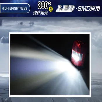 T20 7443 Kamyon Oto Toptan Yüksek Kaliteli Beyaz Işık Araba Ampul LED Lamba 6000K Işık Ön Arka Dönüş Sinyalleri, Fren LED