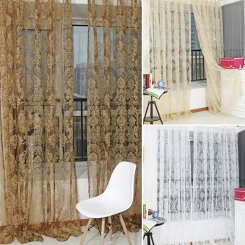 2016 Moda Pencere Perde İçin Oturma Odası Ve Yatak Odası Kumaş Modern Tül Perdeler Tarama Mamul