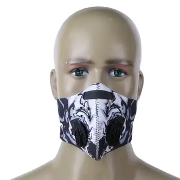 Bisiklet Bisiklet Yüz Maskesi Kalkan Toza Eğitim Maskesi Karbon Erkekler Kadınlar İçin Yarım Spor Rüzgar Geçirmez Yüz Maskesi Aktif