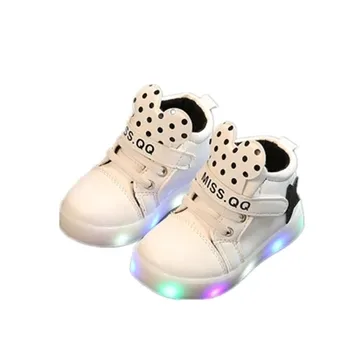 Moda Bebek Çocuklar Kızlar, Parlak Spor Ayakkabı Lumineus Spor Ayakkabı Çocuk Karikatür kaymaz Ayakkabı Çocuklar Rahat Ayakkabılar Parlak Yıldız LED