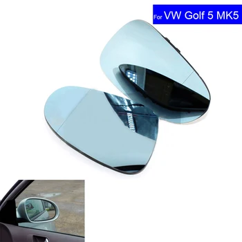 VW Golf 5 MK5 Jetta için araba Yan dikiz Aynası Bombeli Cam Kanat Ayna Camı Isıtmalı B6 2006 2007 2008 2009 Yan Passat