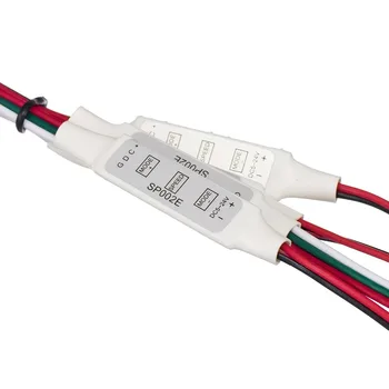 OSİDEN SP002E Mini 3Key RGB Inline Kontrolör Connectorfor DC5V 12 V 24 V Piksel Rüya Renk WS2812B WS2811 LED Şerit Işık LED