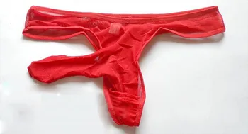 3 Seksi Erkekler Streç G-String Tanga iç Çamaşırı Kılıfı İle Unopen Penis Renkler ve Top Kese Kese Şort