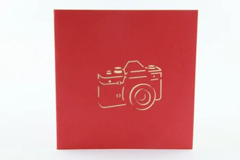 3D Vintage Kamera Tebrik Kartları/ komik/ Ücretsiz kargo kart açılır