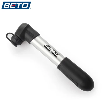 BETO Taşınabilir Alüminyum Alaşımlı Bisiklet Pompası Urltra-Işık Bisiklet Hava Pompası Mini Dağ Bisiklet Lastik Şişirme Presta Dönüşüm için