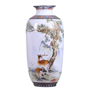 Kılavuzu Seramik Vazo Vintage Çin Tarzı Hayvan İnce Pürüzsüz Yüzey Ev Dekorasyon Mefruşat Eşyası Vazo