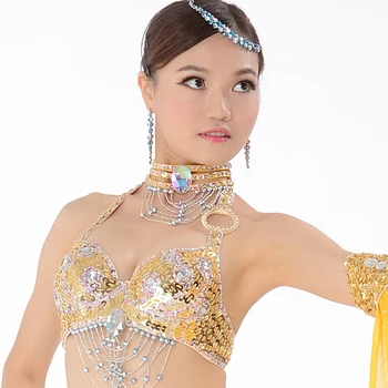 11 Renk Toptan Takı Oryantal Dans Kostüm Aksesuarları Pul Püskül Kolye Ayarlanabilir Oryantal Dans Kolye Boncuklu