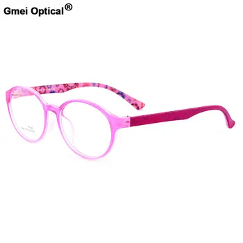 -Hafif TR90 Tam Kenarlı Optik Gözlük Gmei Optik Yeni Moda Kadın Oval Urltra Erkek Miyop M5083 5 Renk Gözlük Çerçeveleri