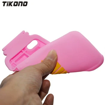 İPhone 5 5S için Tikono 3D Süt Şişesi Tasarım Yumuşak Silikon Kılıf Case Arka Kapak Kalem ile Cep Telefonu Sevimli