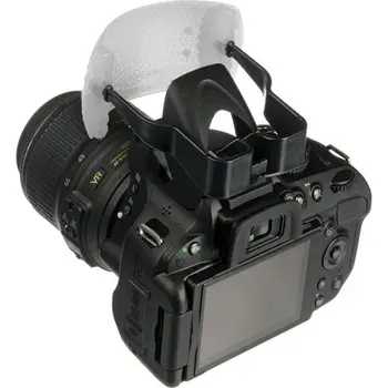 Canon Nikon Pentax DSLR İçin beyaz Renk Balon Pop-Up Flash Bounce Difüzör Kapak Kubbe