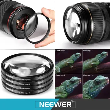 Canon/Nikon İçin Neewer Yakın Profesyonel UV ARAMAYA KLS Lens Filtresi+-1 ++ Yukarı 2 +4+10 Aksesuar Kiti
