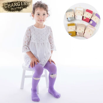 Kız Bebek Yumuşak Külotlu çorap Tayt Çorap Karikatür Bebek Kız Tayt Pamuk Sevimli Çocuklar için 0-7 Yaş Çocuk Çorabı