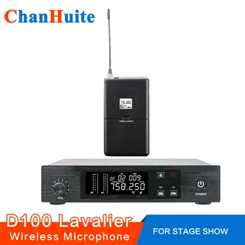 Şarkı için yaka UHF Kablosuz Mikrofon Sistemi Ses Mikrofon IR Sync 100 Ch Ayarlanabilir Bodypack Kablosuz Mikrofon Canlı yayında ...