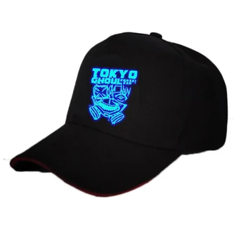 YENİ Anime Tokyo Ghoul Logo Baskı Pamuk Güneş Şapka Beyzbol Şapkası Spor Şapka unisex Parlak Anime Aksesuarları Hediye Hip Hop Cosplay-
