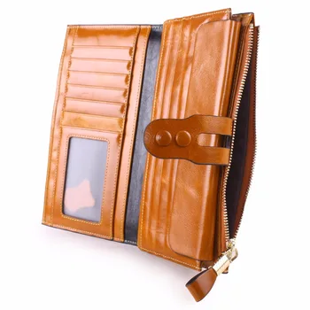 2017 Yeni moda kadın Hakiki Deri cüzdan Kadın çanta Kadın Cüzdan Kadın Tasarımcı lüks Vintage sikke Fermuar Debriyaj çanta