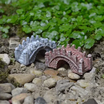 Mini Bridge Minyatür Manzara Peri Bahçe Teraryum Dekor Aracı, Bahçe El Sanatları
