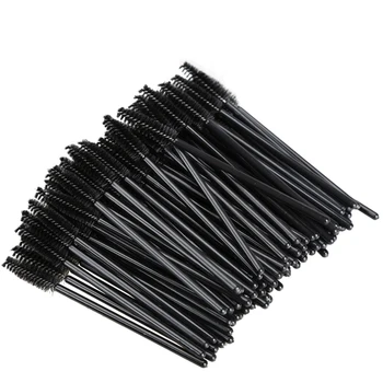 Yeni %100 Kirpik Kozmetik Kirpik Uzatma Maskara Değnek Siyah Fırça Temiz tek Kullanımlık Makyaj Fırça Aplikatör Kirpik Makyaj Aracı -15
