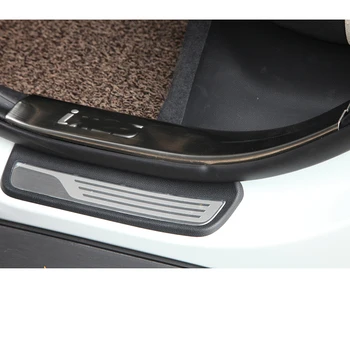 4 ADET Paslanmaz Çelik Kapı 2016 2017 Creta Hyundai İX25 için Plaka Pedal Aksesuarları uygun Sürtünme Eşik