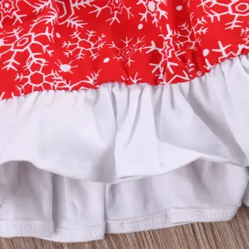 Sevimli Yeni Doğan Bebek Kız Prenses Kar Tanesi Uzun Kollu Elbise Parti Rahat Elbiseler
