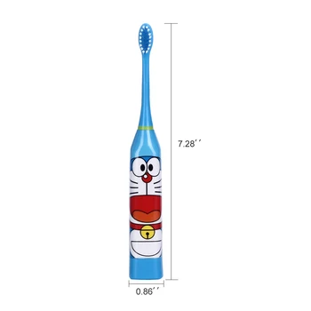 Çift sıcak Karikatür Desen Çocuk Elektrikli diş Fırçası-Diş Fırçası Kafaları Elektrikli Diş 2 adet kafalı Çocuklar İçin Fırça taraflı