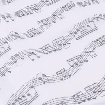 Müzik Atkı Müzik Piyano Keman Klasik Mozart Tarzı Dörtlük Eşarp Notları