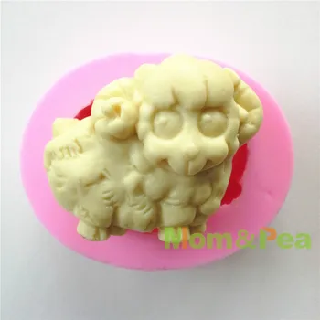 Anne&Pea 0605 Ücretsiz Kargo kuzucuk Silikon Sabun Kalıp Kek Dekorasyon 3D Fondan Kek Kalıp Gıda Sınıfı DİY Silikon Kalıp