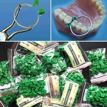 40 adet/Çanta Otoklava Silikon Kauçuk Elastik Eklenti Yüzük Ücretsiz Kargo İle Kullanılan Dental Malzeme Takozlar