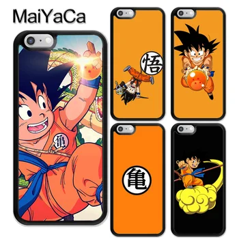 MaiYaCa Anime Dragon Ball Kid Goku iPhone 6 Artı 6 7 8 Yumuşak Kauçuk Cep Telefonu Durumlarda Baskılı Artı X 5 5S Kapak Shell SE