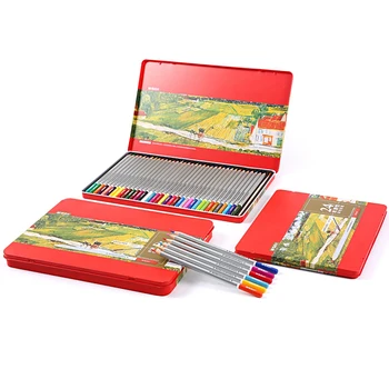 M&G Suda çözünür renkli kalem 24 renk 36 48 renk renk kurşun altı açı İlköğretim okul malzemeleri boyama