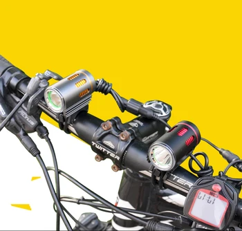 Ücretsiz Kargo XM-L2 Bisiklet aksesuarları bisiklet Bisiklet Ön LED Lamba + 8.4 V Pil Paketi ve Şarj cihazı el Feneri