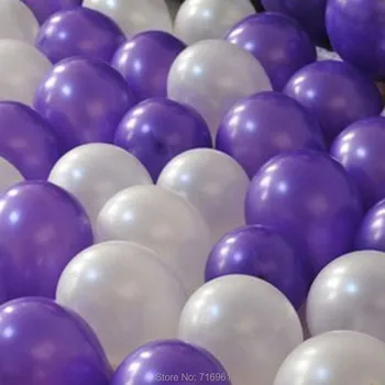 100pcs/lot Balonlar Mor ve açık Mor Düğün Doğum günü Noel Partisi Süslemeleri için Çeşitli