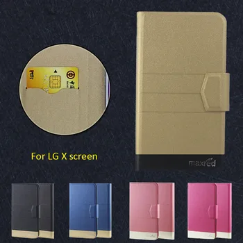 2016 Süper! LG X ekran Telefon kılıfı, 5 Renk Fabrika Doğrudan Yüksek kaliteli Orijinal Lüks Ultra ince Deri Koruyucu Kapak