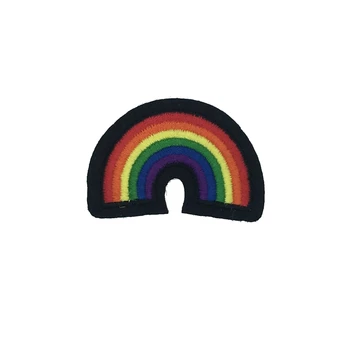 2 Adet lezbiyen gökkuşağı bayrağı retro aşk Aplike Şapka Polo Sırt çantası Giyim Ceket Gömlek DİY Yama Üzerinde Demir İşlemeli