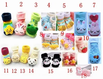 Yeni Doğan bebek çorap bebek giysileri Anti-Kayma-18 aylık Pamuk Sevimli Sevimli Hayvan Karikatür Çizme Çocuk Ayakkabı Kız çocuk Çorap