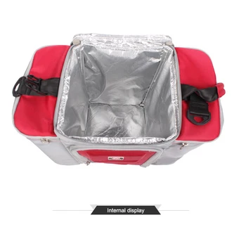 Brilljoy Yüksek kaliteli su Geçirmez Büyük Hacimli Depolama Çanta Piknik öğle yemeği çantası Taşınabilir Kumaş Termal Soğutucu Çanta Buz Paketi yalıtımlı