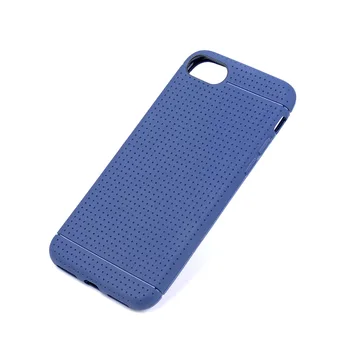7 iphone Plus Net delik tasarım için kauçuk kılıf unti parmak izi kapağı Yumuşak TPU silikon malzeme yüzey mat