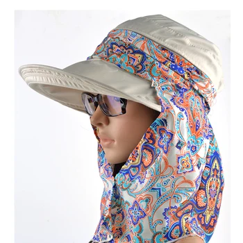 Moda kadın Hasır şapka kızlar plaj organze kap siperliği kapakları için katlanabilir çok amaçlı geniş kenarlı şapka güneş şapka yaz güneş şapkaları uv