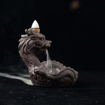 Dragon tütsü brülör Heykeli Geri brülör tütsü Bankası ev dekorasyonu sandal