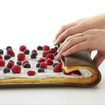 Çok İşlevli Silikon Pişirme Mat İsviçre Rulo Mat Yer Minderleri Pad Dinnderware