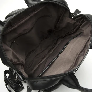 WESTAL Çok fonksiyonlu Hakiki Deri Erkek Messenger Kadınlar 8863 kadın geri okul çantası pack Sırt çantası Sırt çantası Sırt çantaları