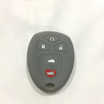 Cadillac Pontiac Saturn için Chevrolet ımpala için Buick GMC için luceme İçin 5 düğme Silikon kauçuk araba Anahtarı kılıfı anahtar