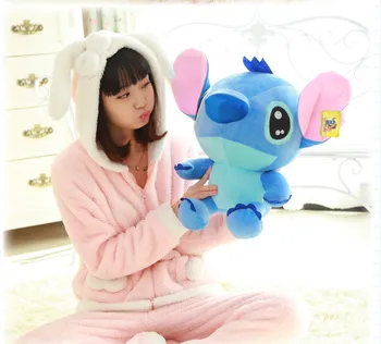 30cm Sevimli Mavi Lilo oyuncak Anime Dikiş Dikiş Peluş Oyuncak Doldurulmuş Hayvan Oyuncaklar Çocuklar çocuk Doğum günü Noel Hediyesi