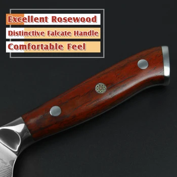 2017 XİNZUO 5 inç utiliy bıçak rosewood mükemmel meyve/soyma bıçağı ile çelik mutfak bıçağı Ücretsiz kargo işlemek Şam