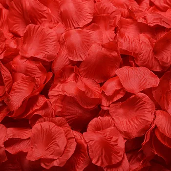 çok Ucuz Suni ipek Petal Düğün Dekorasyon, Festival Dekor Simülasyon Çiçek Gül Yaprakları