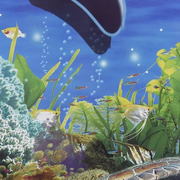 3d popüler Yunuslar Deniz Akvaryumu Yunuslar Çocuk Odası Poster Çıkartma Sualtı Dünyası Oturma Odası ve Yatak Odası Dekorasyonu Duvar Çıkartmaları