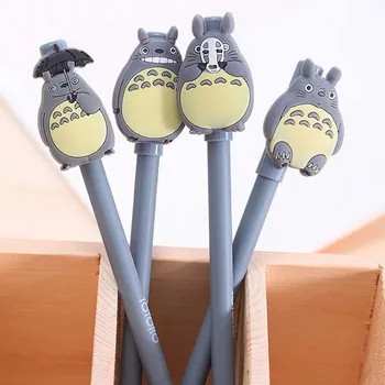 12 parça Komşum Totoro Kawaii Jel Kalem Okul Malzemeleri Ödüllendirici Öğrenci Hediye Çocuklar Yazma Kırtasiye