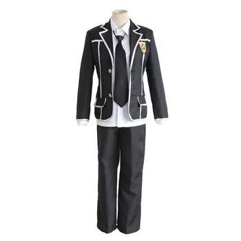 (Üst+etek/pats+gömlek+kravat)suçlu Taç Ouma shu Unisex Tsukishima Yuzuriha İnori Cosplay Kostüm okul elbisesi takım elbiseleri