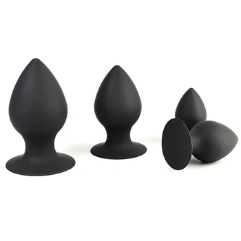 Silikon büyük vantuz anal plug dilador anal genişletici büyük butt plug Seks Oyuncakları kadın anal toplar için buttplugs anüs oyuncak